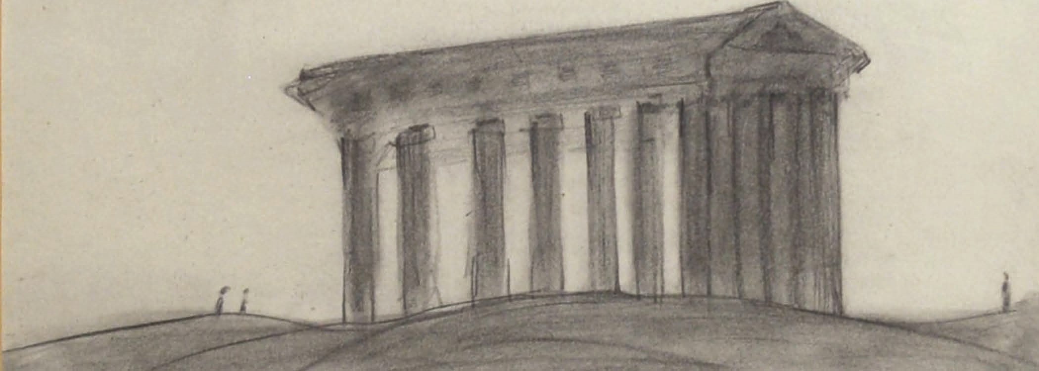 L.S Lowry sketch of Sunderland's Penshaw Monument up for Auction