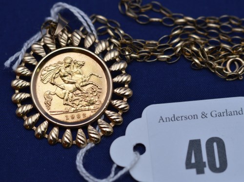 Lot 40 - An Elizabeth II gold half sovereign, 1982, in...