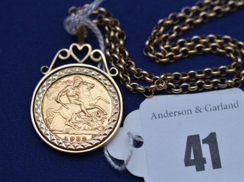 Lot 41 - An Elizabeth II gold half sovereign, 1982, in...