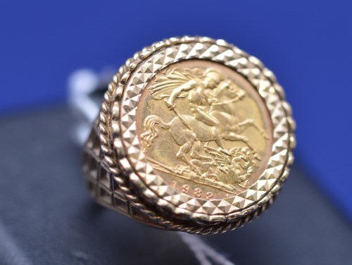 Lot 94 - An Elizabeth II gold half sovereign, 1982, in...