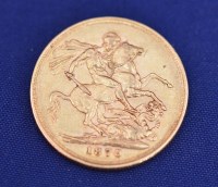 Lot 140 - A Victorian gold sovereign, 1879.