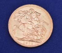 Lot 141 - A George V gold sovereign, 1912.