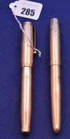 Lot 285 - A 9ct. yellow gold Parker 51 fountain pen;...