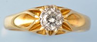 Lot 398 - A solitaire diamond ring, the brilliant cut...