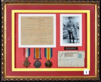 Lot 3 - A group of three WWI General Service Medals...