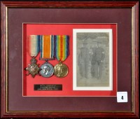 Lot 4 - A group of WWI General Service Medals awarded...