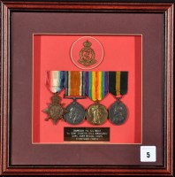 Lot 5 - A group of WWI Medals awarded to: 688/493737...