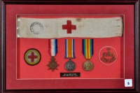 Lot 6 - A group of WWI General Service medals awarded...