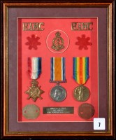 Lot 7 - WWI General Service Medals awarded to: 44454...