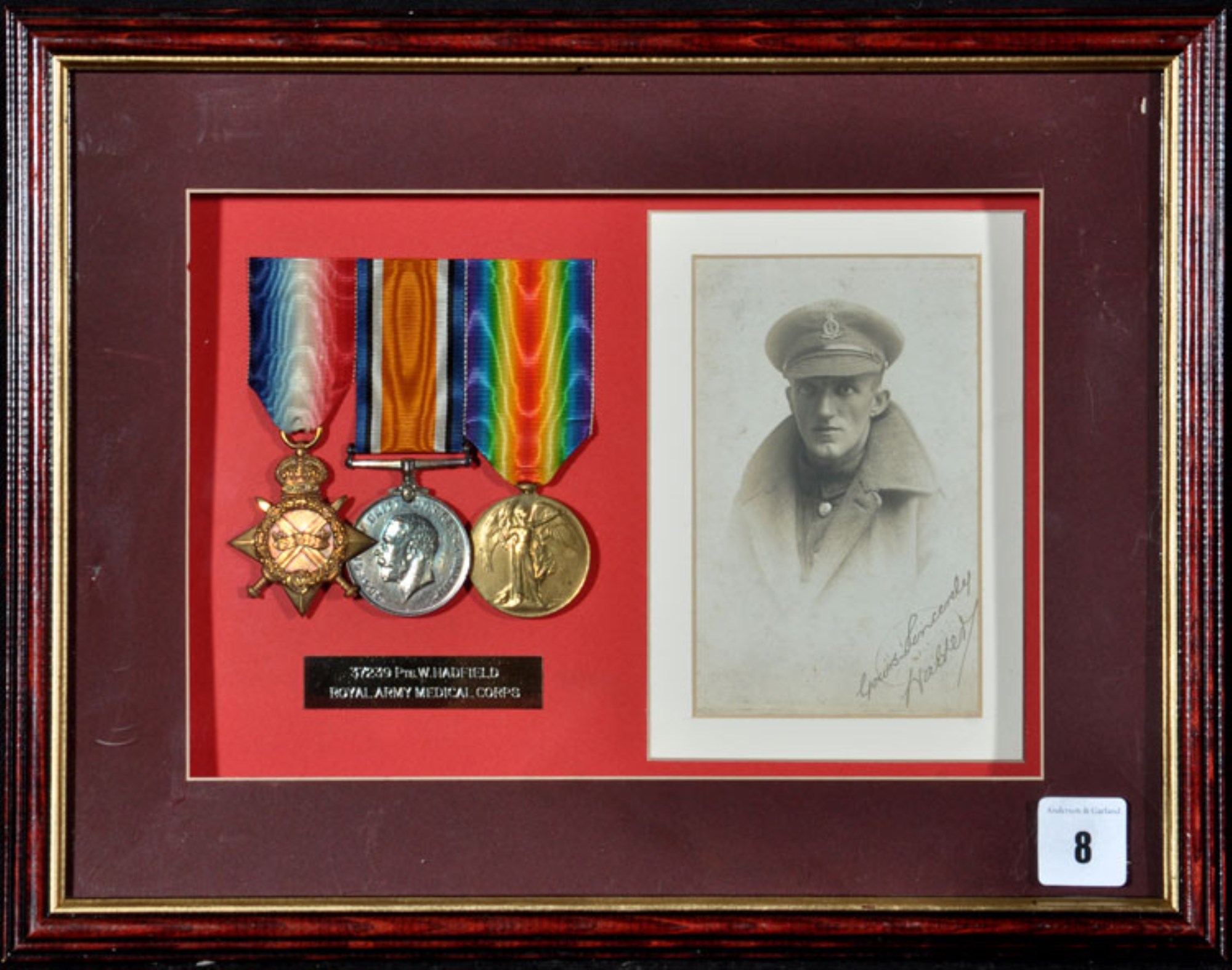 Lot 8 - WWI General Service Medals awarded to: 37239