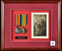 Lot 9 - A pair of WWI General Service Medals awarded...