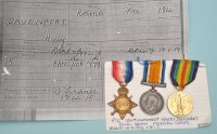Lot 13 - Three WWI General Service Medals awarded to:...