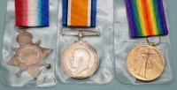 Lot 26 - A group of three WWI General Service Medals...
