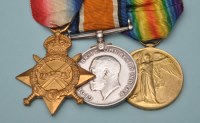 Lot 39 - A group of three WWI General Service Medals...