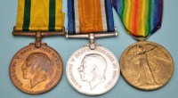 Lot 61 - A group of WWI General Service Medals awarded...