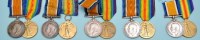 Lot 72 - Five pairs of WWI General Service Medals...