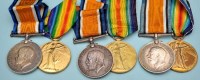 Lot 85 - Three pairs of General Service Medals awarded...