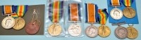 Lot 89 - Five pairs of WWI General Service Medals...