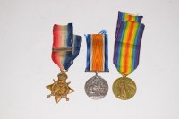 Lot 98 - A group of WWI medals, to include; 1914 Star,...