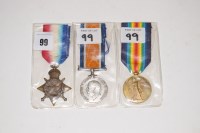 Lot 99 - A group of WWI medals, awarded to: 1605...