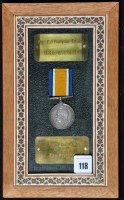Lot 118 - A WWI British War Medal awarded to: 17921...