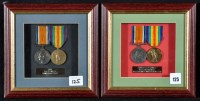 Lot 125 - A pair of WWI General Service Medals awarded...