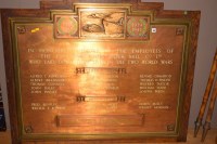 Lot 135 - A large bronze war memorial plaque ' In...
