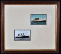 Lot 139 - RMS Lusitania interest: two postcards signed...