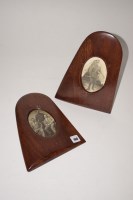 Lot 180 - A pair of picture frames made up from the tips...
