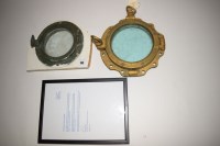 Lot 185 - Two port-holes, one painted, the other green...