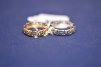 Lot 398 - Versace: 18ct. yellow and white gold Greek key...