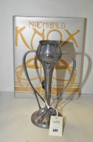 Lot 541 - Archibald Knox: a pewter tulip two-handled...