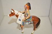 Lot 643 - A Beswick model of an Indian Chief on horse.