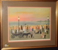 Lot 34 - After Helen Bradley - ''Evening on the...