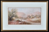 Lot 88 - L*** Lewis - a shepherd and an angler on the...
