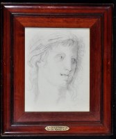 Lot 156 - After George Romney - a portrait study of a...