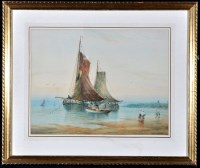 Lot 184 - William Baker - Dutch sailing barges, signed...