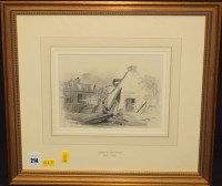 Lot 214 - James Witham - a man seated outside a...