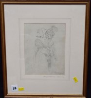 Lot 218 - George Morland - ''Two Women'', signed, pencil,...