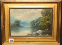 Lot 280 - James Peel - a river landscape, signed, oil on...