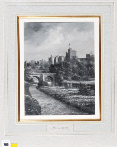 Lot 290 - Anthony Graham - ''Alnwick Castle'', signed...