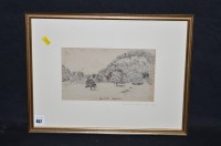 Lot 457 - A pencil and ink drawing attributed to Dr....