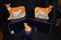 Lot 415 - Three Royal Crown Derby paper weights...