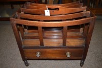 Lot 743 - A 19th Century mahogany canterbury fitted a...