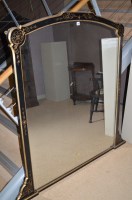 Lot 870 - A large late Victorian overmantel mirror in...