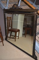 Lot 872 - A large late Victorian rectangular bevelled...