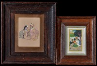 Lot 57 - 19th Century Indian School Erotic miniatures,...