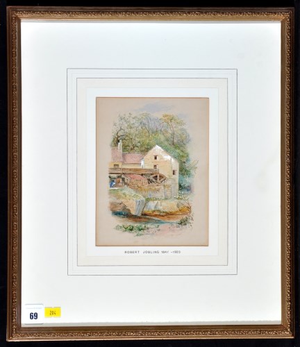 Lot 69 - Robert Jobling (1841-1923) ''Jesmond Mill'',...