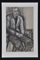Lot 111 - Tom McGuinness (1926-2006) ''Seated Man, Hands...