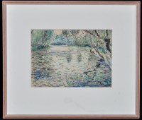 Lot 113 - Walter Claude Flight (1881-1955) A lily pond,...